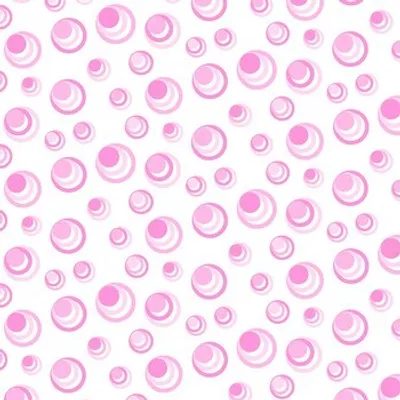 Produktbild von Duschvorhang Pink Kreise Retro 180x180 Vinyl m. Ringen