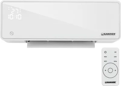 Obrázok produktu pre Kaminer 26398 Nástenný teplovzdušný ventilátor ZELVION s Wifi, 2000 W, biely