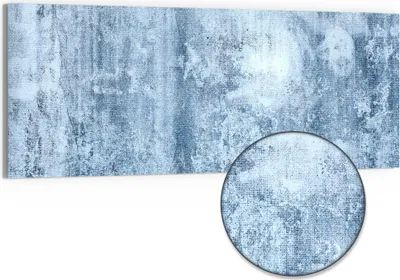 Produktbild von DEQORI Hybrid Leinwand Bild 125x50 cm 'Ewige Betontextur' Wandbild Glas flach modern