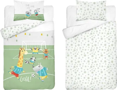 Produktbild von Bambus-Bettwäsche für Babybett 100x135 Safari Field