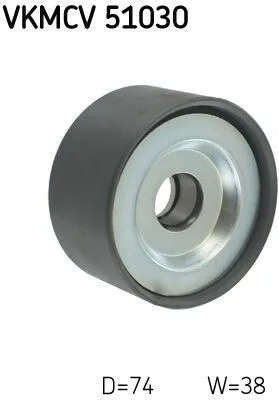 Produktbild von SKF VKMCV 51030 Umlenkrolle Keilrippenriemen passend für MERCEDES-BENZ AXOR AXOR 2