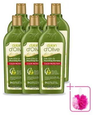 Produktbild von 6 x Dalan d'Olive Shampoo Farbschutz für geschädigtes Haar 400 ml - Sparpackung - 6 Stücke