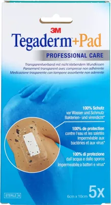 Zdjęcie produktu dla Tegaderm Plus Pad 3M 6,0cmx10,0cm, 5 St VER