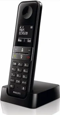Produktbild von Philips D475 Strahlungsarmes Schnurlostelefon mit Anrufbeantworter, Farbdisplay, Rufnummernanzeige, 16h Sprechzeit, 11 Tage Standby, Freisprechfunktion, DECT