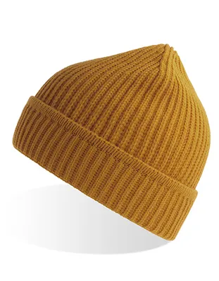 Zdjęcie produktu dla Atlantis MAPB | Maple Beanie Czapka zimowa z poliestru z recyklingu - Kolor: Musztardowy - Rozmiar: Jeden rozmiar