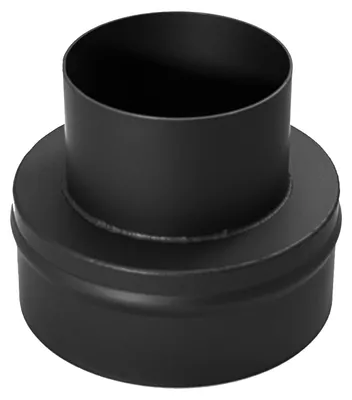 Produktbild von Raik Basic Reduzierung 180mm - 120mm schwarz für Rauchrohr / Ofenrohr