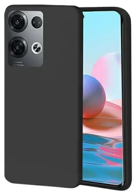 Productafbeelding van Beschermhoes Belin Candy voor OPPO Reno 8 Pro, zwart/zwart
