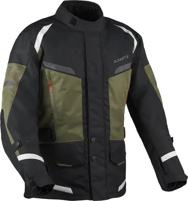 Imagen del producto de Chaqueta textil impermeable para motocicleta DIFI Horizon Aerotex, color /verde, talla 2XL