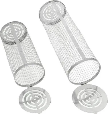 Zdjęcie produktu dla Cylinder do grillowania ze stali nierdzewnej do warzyw, ryb i owoców morza, na świeżym powietrzu, na kempingu