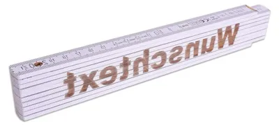 Produktbild von 2m Maßstab mit Gravur für individuelle Texte