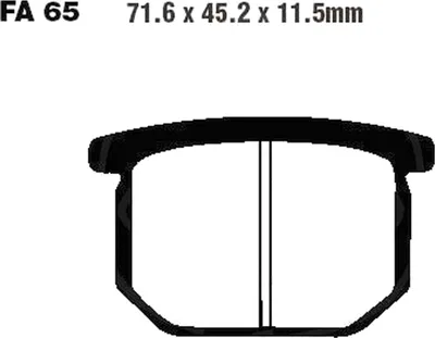Immagine prodotto di Pastiglie freno anteriori per Suzuki GSX 1100 S Katana, anni di produzione 1982-1984 - Pastiglie EBC - Nuove