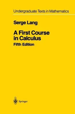 Obrázek produktu pro A First Course in Calculus