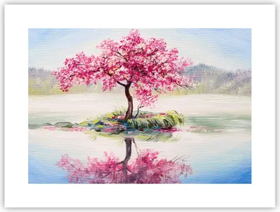 Produktbild von Poster - Poster ohne Rahmen - Baum Abstraktion - 40x30 cm - Wand Bild - Wanddeko - Wandbilder - Kunstposter - Wandposter - Bilder - Kunstdruck - Wanddekoration - Wandbild - P2XAA40x30-3805