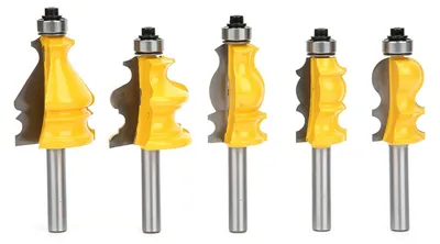 Zdjęcie produktu dla Zestaw narzędzi frezarskich 5 sztuk - 8mm trzpień - Stop YG6 - Stal węglowa 45#