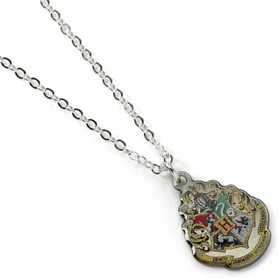 Image de Zawieszka i naszyjnik z motywem Harry Potter - Hogwart (srebrna)