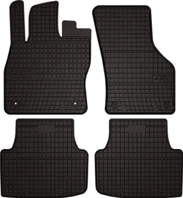 Image de Tapis de sol voiture en caoutchouc pour Cupra Formentor (2020-, SUV) Noir, lot de 4 pièces, fixations