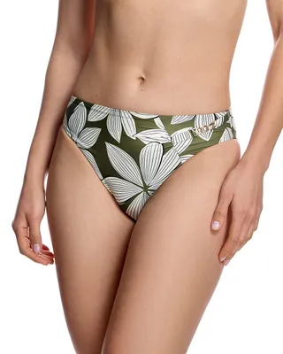 Produktbild von Bikinihose W261155 mit tropischem Blumendruck, mittlerem Bund, schnelltrocknend, strapazierfähig