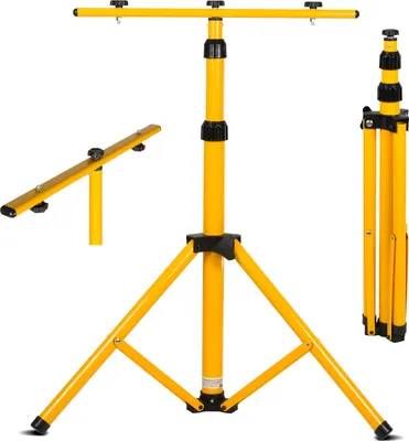 Produktbild von Trojnožka pre reflektor Stavebný reflektor Pracovné svetlo Stojan na reflektor Stavebný reflektor Trojnožka Teleskopická 62-150cm Výškovo nastaviteľná oceľ