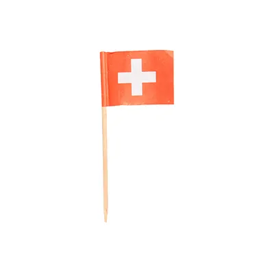 Produktbild von 100 Deko-Picker 8 cm "Schweiz"