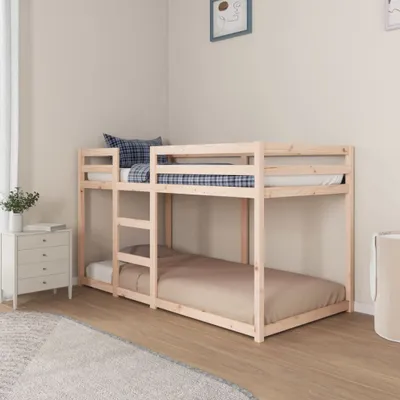 Produktbild von "2026 Aktion"Etagenbett/Bettrahmen - CLORIS - Einzelbett - Kinderbett ohne Matratze 90x190 cm - Einfache Montage -  Massivholz Kiefer - NeuMöbel4538271
