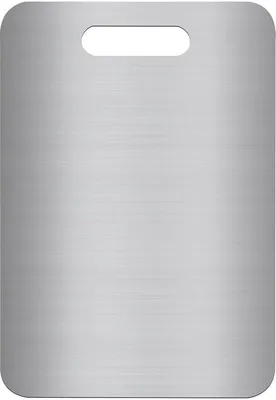 Image de Planche à découper en acier - polyvalente et facile à nettoyer - 1 pièce - 34 x 23 cm
