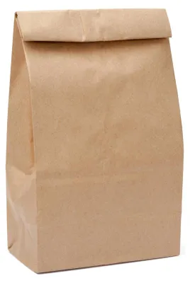 Zdjęcie produktu dla Torba lunchowa EKO 220x110x335 brązowa, 250szt