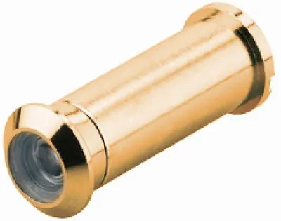 Imagen del producto de Mirilla de 12 mm de diámetro, fabricada en latón pulido, para puertas de 52 mm de espesor