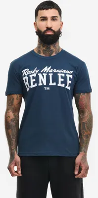 Zdjęcie produktu dla Męska koszulka o normalnym kroju LOGO Dark Blue/White XL BENLEE
