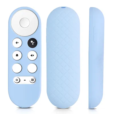 Produktbild von kwmobile Hülle Fernbedienung kompatibel mit Google Chromecast 2020 4K / Chromecast 2022 HD Hülle - Silikon Case für TV Zubehör in Hellblau