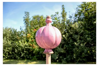 Produktbild von Keramische Gartenkugel in Rosa