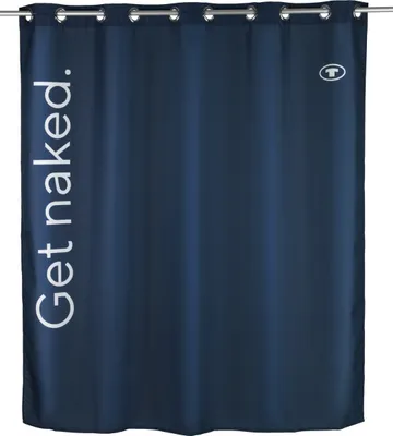 Produktbild von TOM TAILOR 180x200 Duschvorhang Antischimmel Navy Waschbar Badewanne Dusche