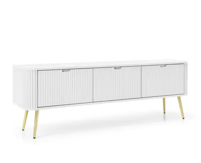 Produktbild von AX LIVING Kommode für TV Salvia 168cm Modern Funktional, Weiß