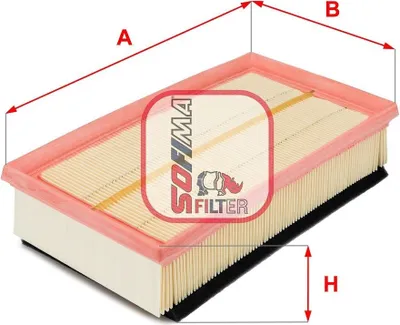 Produktbild von Luftfilter SOFIMA S 2312 A für MINI Schrägheck (R56) Filtereinsatz