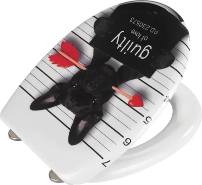 Immagine prodotto di WENKO Premium WC SEAT Guilty DOG Sedile igienico a chiusura morbida per cani