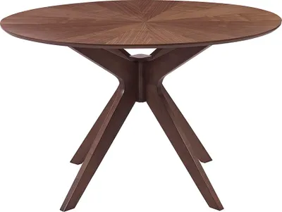 Produktbild von Miliboo - Esstisch Design Rund Nussbaum D120 cm DIELLI