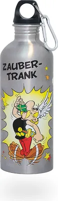 Produktbild von Könitz Teeflasche Asterix Zaubertrank 600ml aus Edelstahl. Outdoor Trinkflasche BPA-frei, auslaufsicher, langlebig