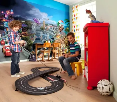 Zdjęcie produktu dla Fototapeta Komar "Cars World", kolorowe, samochody, speedstery, 368 x 254 cm