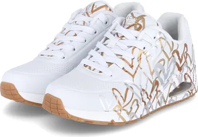 Produktbild von Skechers Uno-Metallic Love 155523-WTGD, Sneaker, Damen, Weiß