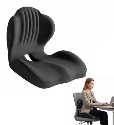 Obrázek produktu pro Ergonomická L-tvarová sedací podložka s bederní opěrkou