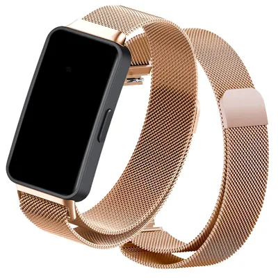 Zdjęcie produktu dla Pasek / bransoleta ChronSmarta do smartband'a Huawei Band 7 (Różowo-złoty)
