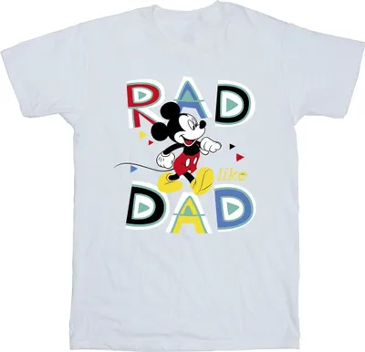 Zdjęcie produktu dla Disney – koszulka męska „Mickey Mouse Rad Dad” BI42451 (M) (biała)