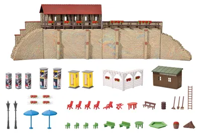 Produktbild von Kibri 38916 - H0 Stadtmauer mit Kleingarten in Weil  - Neu