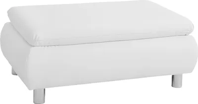 Produktbild von Max Winzer Hocker Terrence - Kunstleder weiß - Maße: 90 x 60 x 43 cm