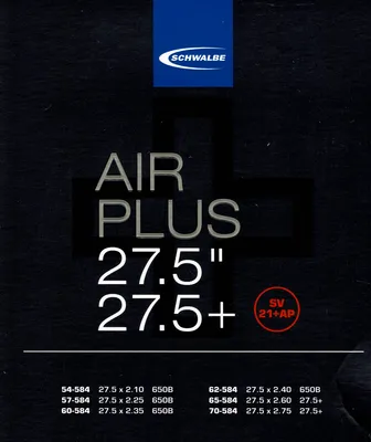 Produktbild von Schwalbe Schlauch SV21+AP 27.5 Zoll Plus (54/70-584) Air Plus