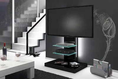 Produktbild von Design TV Schrank H-444 Hochglanz TV Rack TV Möbel Fernsehtisch TV Ständer