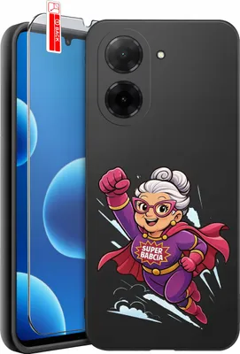 Productafbeelding van Beschermhoes voor Xiaomi Redmi A5 | DESIGNEN | Siliconen hoesje + beschermglas 9H