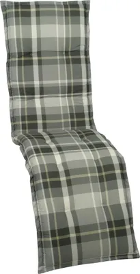 Produktbild von Go-De Relax-Auflage grau-kariert, 170 x 50 x 6 cm