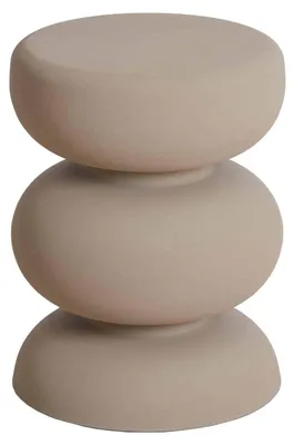 Image de Table d'appoint Light & Living KOBODO mat crème – Ø35x46 cm
