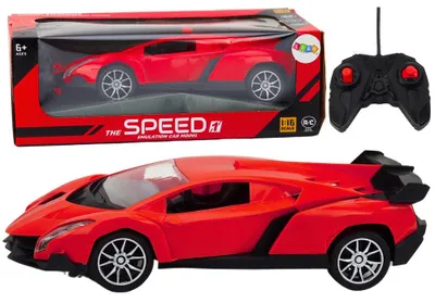 Obrázek produktu pro Sportovní auto na dálkové ovládání, červené barvy, model 1:16