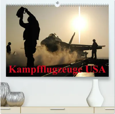 Produktbild von Kampfflugzeuge USA (hochwertiger Premium Wandkalender 2026 DIN A2 quer), Kunstdruck in Hochglanz